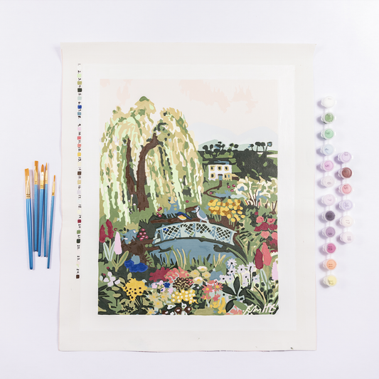 Spring Garden by Hebe Studio Paint by Numbers Deluxe