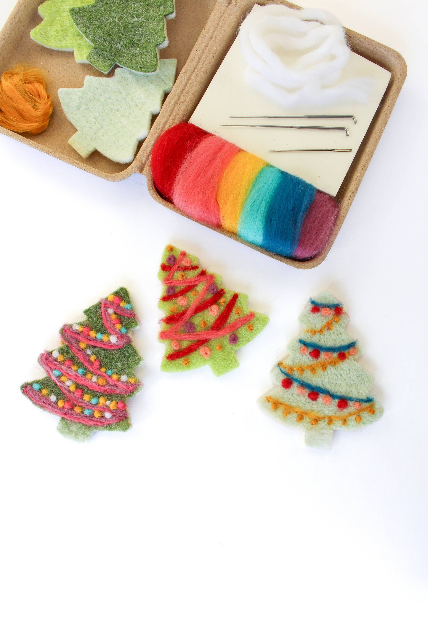 Mini Christmas Tree Felting Craft Kit