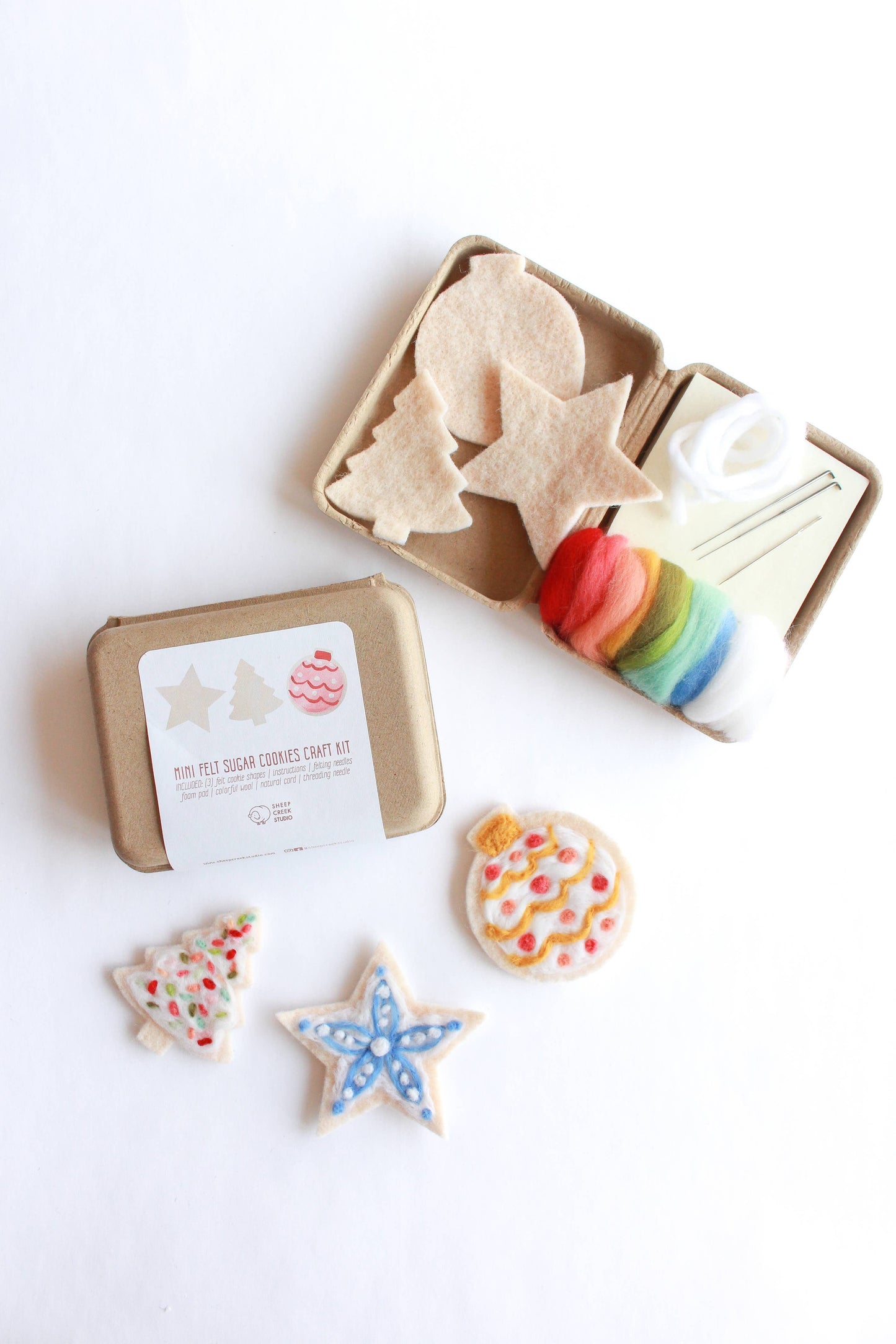 Mini Sugar Cookie Felting Craft Kit